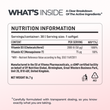 Vitamina D3+K2 2000IU + 75ug, 60 Softgels, 60 Servings